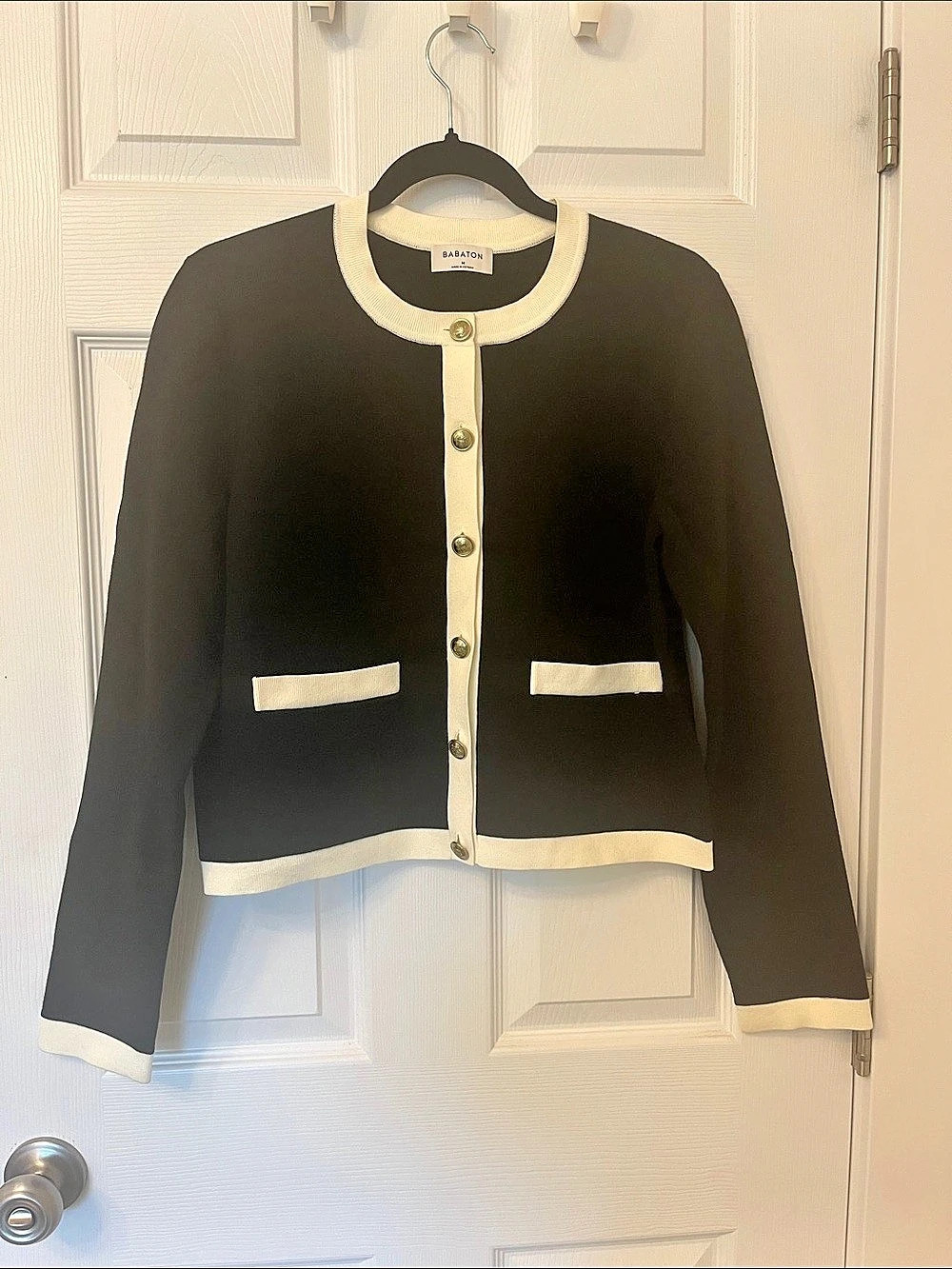 Babaton Notable Button-Front Jacket in Black